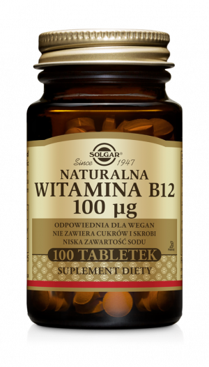 Naturalna witamina B12 100 μg