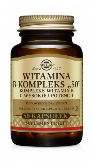 Witamina B-kompleks „50” suplement solgar