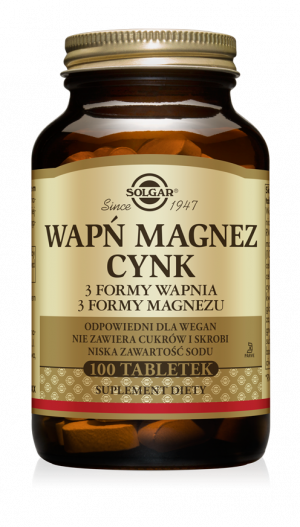 Wapń Magnez Cynk suplement solgar