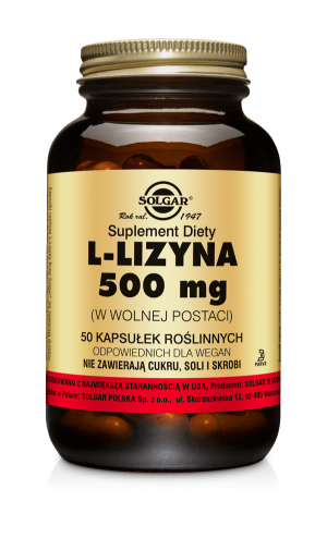 L-lizyna 500 mg suplement Solgar