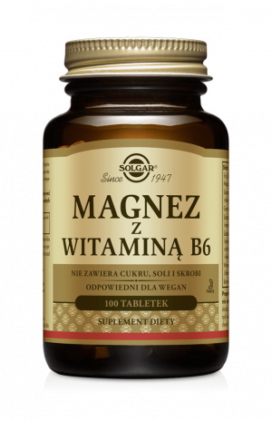 Magnez z witaminą B6 Solgar
